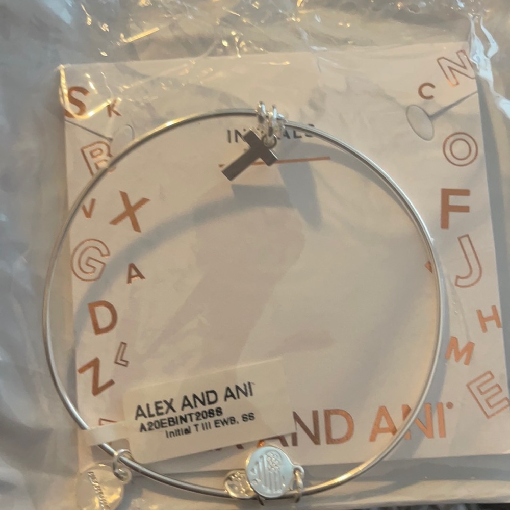 Alex and Ani “T” initial bracelet